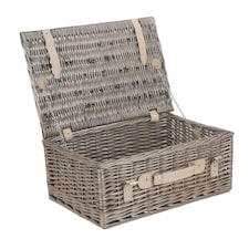 Wicker 45cm Antique Wash Picnic Basket Brown | Brown | One Size