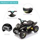 image 5 of HOMCOM 6V Kids Electric Ride on Car for 18-36 Months Toddlers Black