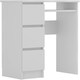 image 1 of Computer Desk Cina White (1 box) White