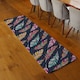 image 2 of Retro Color Feathers Runner Rug | Multi