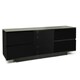 image 5 of Centurion Supports AVITUS ULTRA Remote Friendly BeamThru Gloss Black with 4-Black Drawers 32"-65" Flat Screen TV Cabinet Black