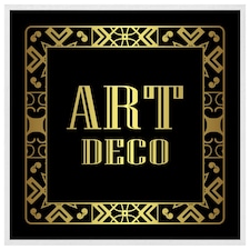 Art deco (Picutre Frame) White | XL