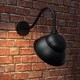 image 2 of ValueLights Porter Pair of Black IP23 Outdoor Wall Lantern | Black
