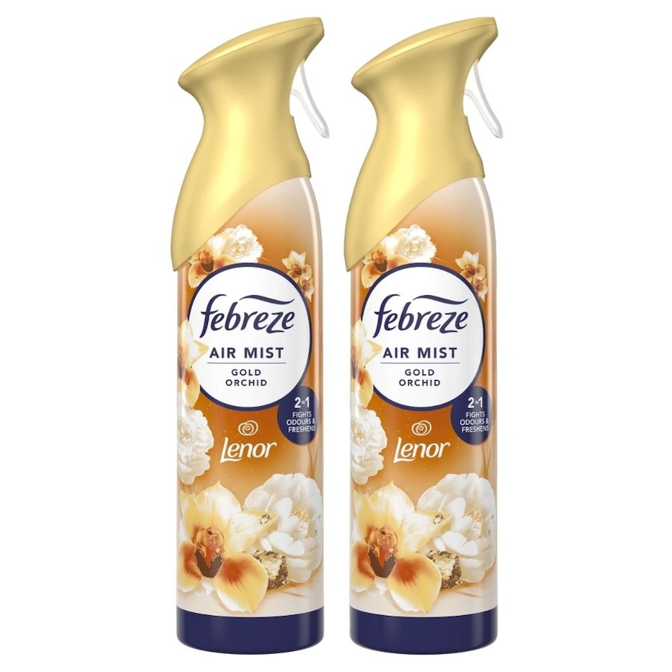 Febreze Gold Orchid Air Freshener Spray 185ml 2 Pack