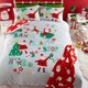 image 5 of Bedlam Santa Please Stop Here Duvet Cover Set Grey