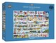 image 2 of Gibsons 2000 Piece Cream Teas & Queueing Jigsaw Puzzle