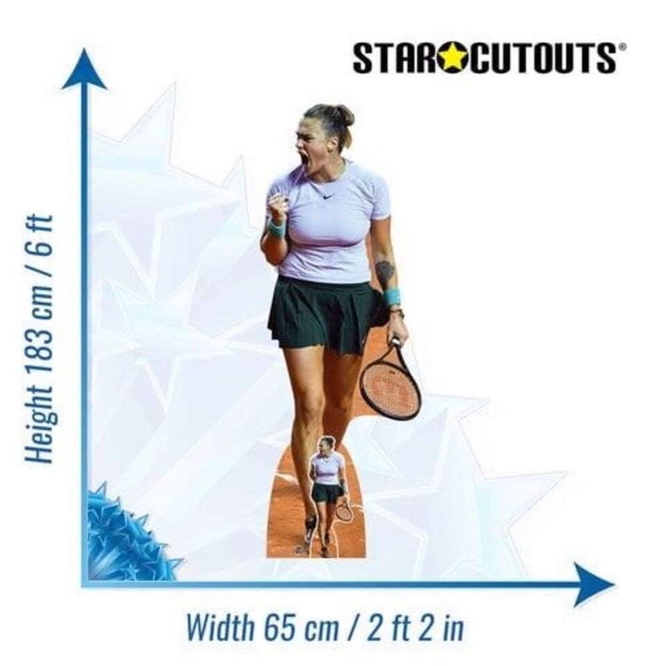 image 1 of Aryna Sabalenka Lifesize Cardboard Cutout 183cm