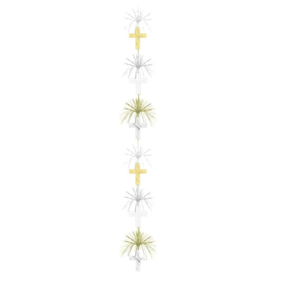 Cascade First Holy Communion Hanging Decoration - Gold/Silver - One Size