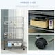 image 4 of PawHut Large Bird Cage Budgie Cage for Finch Canaries Parrot with Stand Grey