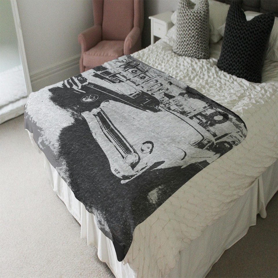 image 1 of Cool cars satin silver (Blanket)