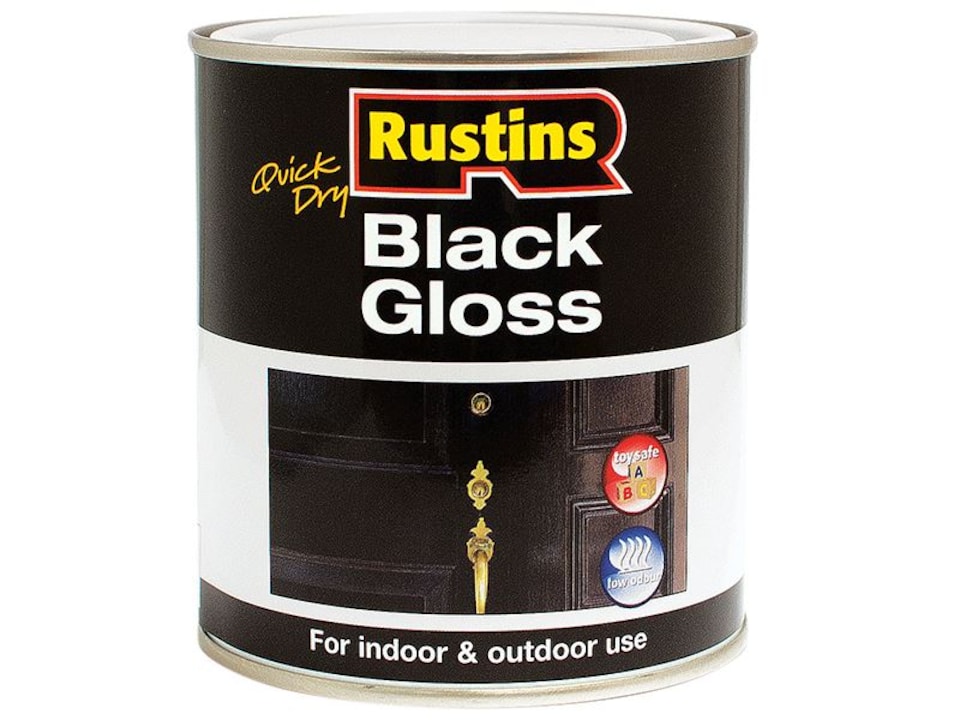 image 1 of Rustins - Quick Dry Black Gloss 1 Litre