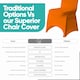 image 4 of Chair Cover Spandex Polyester Stretch Fabric Dining Slipcovers - 10pcs