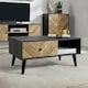 image 1 of Coffee Table 1 Drawer Open Storage Home Living Room Furniture Unit | Black