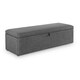 image 2 of Premium Slate Grey Fabric Blanket Box