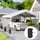 image 8 of Outsunny Set of 4 Heavy Duty Gazebo Weights Bags, 500D Sand Weights, Black | Black | Black | 22 x 22 x 50 cm