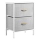 image 1 of Yaheeetch Fabric Storage Tower with Removable Organizer Bins Light Grey Grey | Light Grey