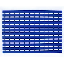 PVC Duckboard Non-Slip Shower Mat - 61cm x 43cm | Blue | Blue