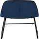 image 7 of Athens Dining Set with 4 Lukas Velvet Chairs Blue | Concrete Effect/Sapphire Blue