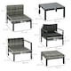 image 5 of Outsunny 6 PCs Rattan Garden Furniture Set with Table Cushion