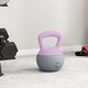 image 7 of SPORTNOW Soft Kettlebell, 4/6/8/10/12kg Kettle Bell with Non-Slip Handle for Home Gym Weight Lifting and Strength Training, Purple and Grey | Purple | 12