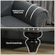image 3 of HOMCOM 2 Seater Sofa for Living Room, with Nailhead Trim, Charcoal Grey