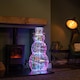 image 3 of 91cm DreamLights Iridescent Christmas Snowman with 400 White LEDs
