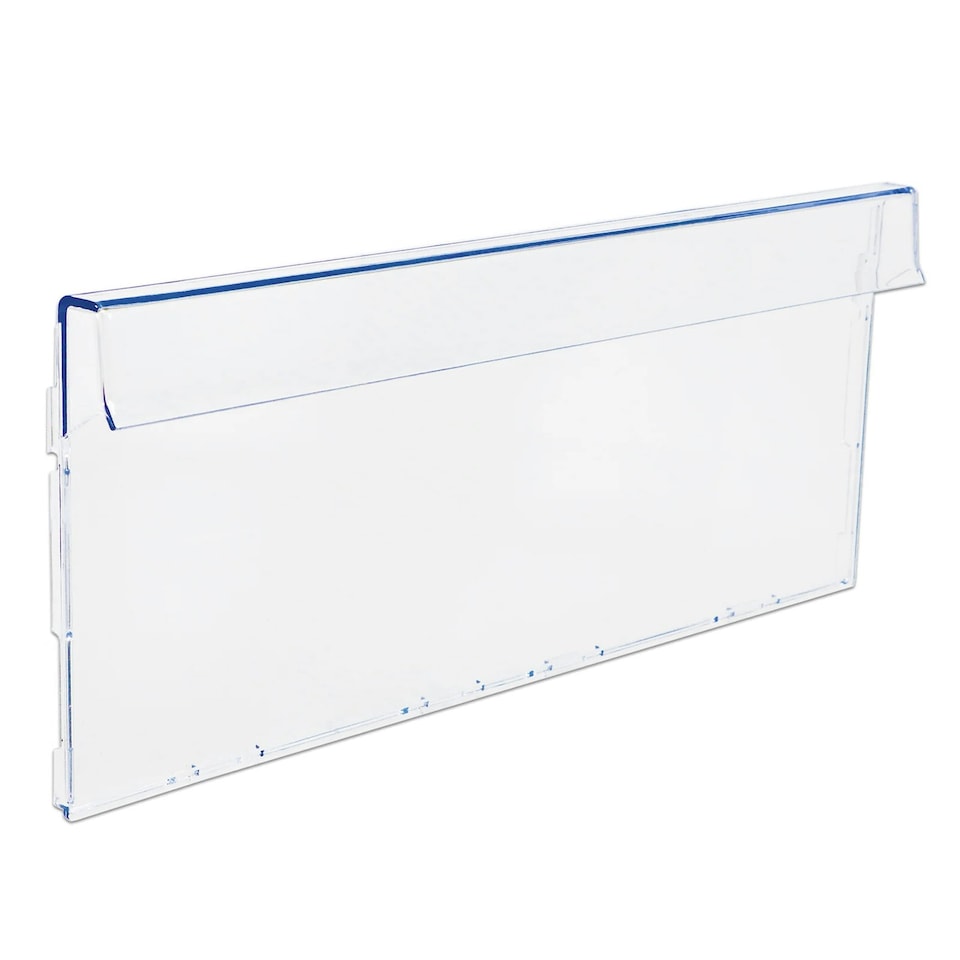 image 1 of Beko Freezer Drawer Front Basket Handle Cover Lower 4638280600 405 x 210 mm Clear