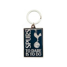 Tottenham Hotspur FC To Dare Is To Do Keyring - Navy Blue/White - One Size