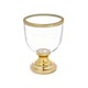 image 2 of Candleholder Wineglass Golden Steel 17,3 x 23,5 x 17,3 cm (6 Units) N/A
