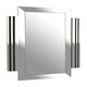 image 3 of Interiors by Premier Clear Wall Mirror Grey