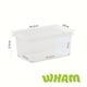 image 5 of Wham Crystal 5 x 11L Stackable Plastic Storage Boxes with Lids Clear | Clear