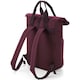 image 2 of Bagbase Unisex Adult Roll Top Twin Handle Backpack - Burgundy - One Size