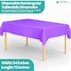 image 2 of Disposable Plastic Table Cover, Table Liner - 54" x 72"