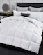 image 2 of Ezysleep 18tog Premium Goose Feather and Down Duvet  - High-Quality Filling | White | White