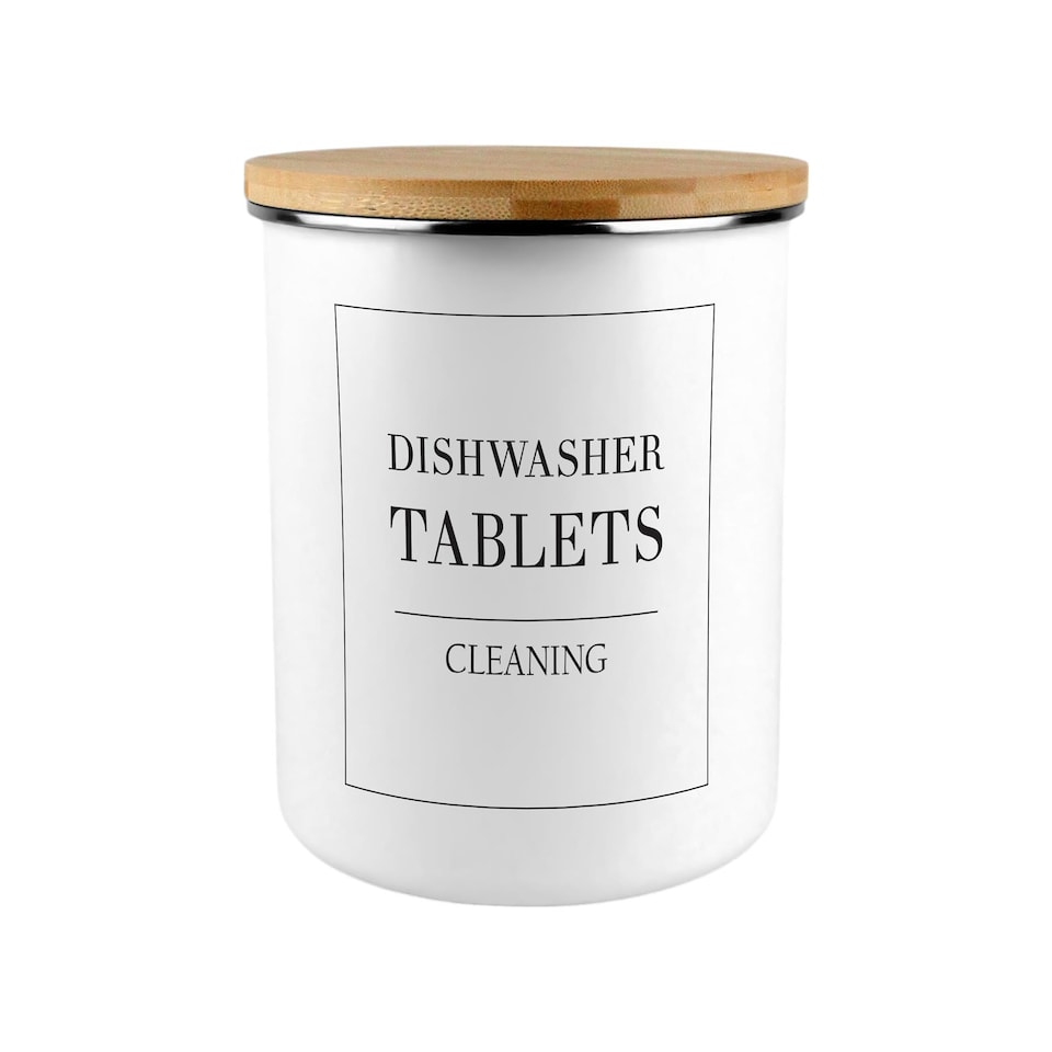image 1 of Minimalist Dishwasher Tablets Storage Tin