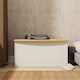 image 2 of Lancaster Blanket Box / Chest in Cream Ash & Oak (Ready Assembled) | Cream | Cream Ash & Oak
