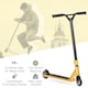 image 3 of HOMCOM Stunt Scooter, 360 degree Entry Level Tricks Scooter with Lightweight Aluminium Deck and ABEC 7 Bearing, For Age 14 older Beginners, Gold Tone