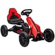image 1 of HOMCOM Children Pedal Go Kart w/ Adjustable Seat, Handbrake - Red