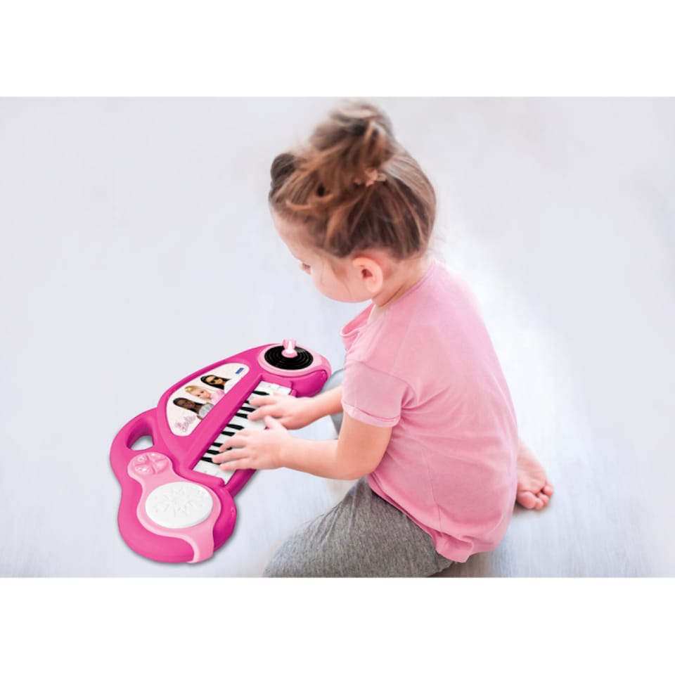 image 1 of Lexibook K704BB Barbie Electronic Keyboard with Lights & Microphone