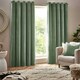 image 2 of Yard Heavy Chenille Velvet Eucalyptus Eyelet Curtains (W)229cm x (D)183cm | Multi