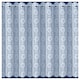 image 4 of White Floral Textured Voile Louvre Vertical Pleated Window Blind Panel - 72" x 72"
