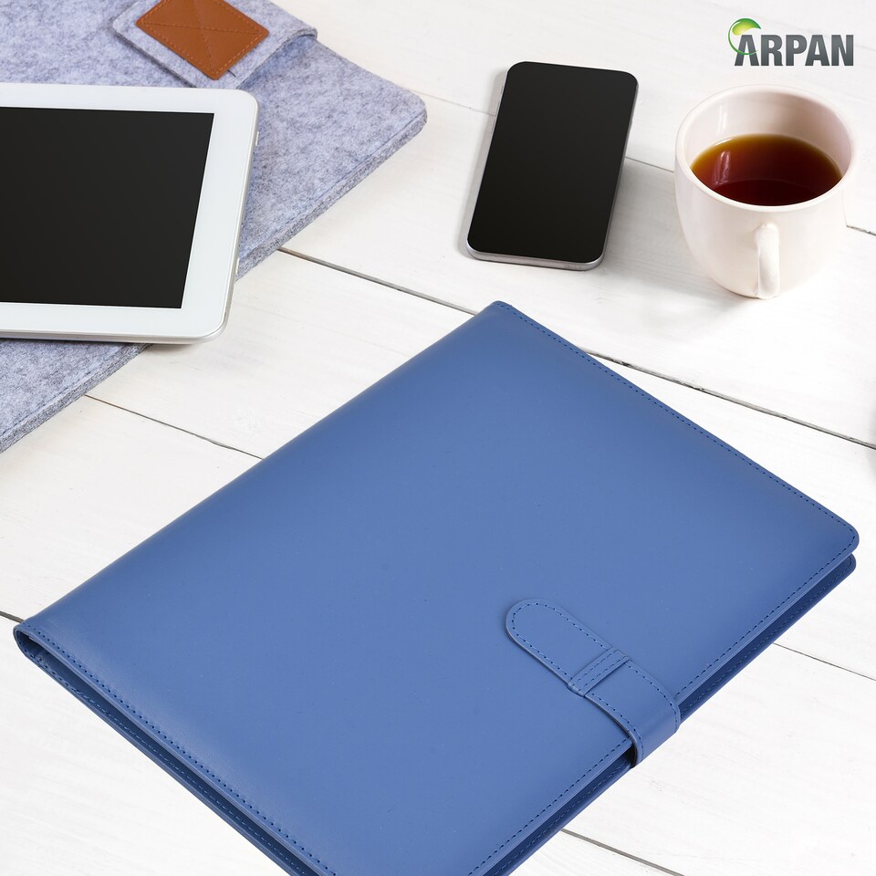 image 1 of A4 Display Book Certificate Folder – Professional Portfolio Holder with 36 Copysafe Pockets 72 Sides – Record of Achievement Folder for Certificates, Paperwork & Presentations – Soft-Touch Cover