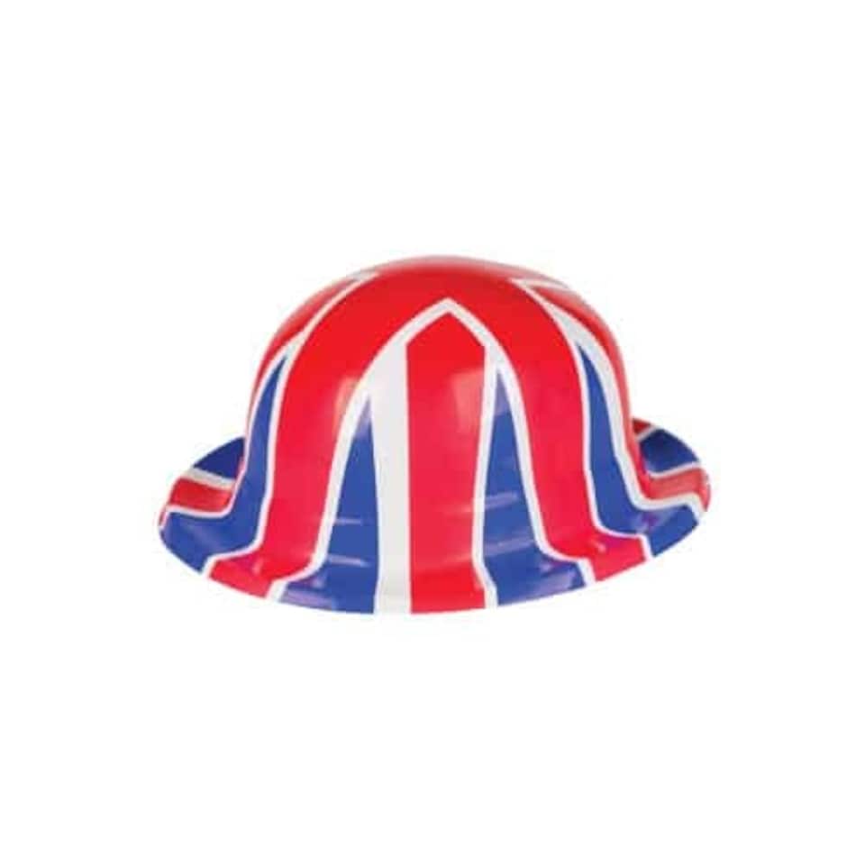 Union Jack PVC Bowler Hat