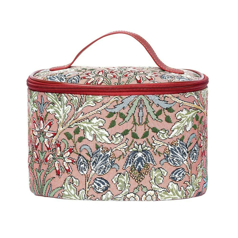 image 1 of Signare Vanity Bag William Morris Hyacinth Pink