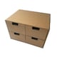image 1 of Kraft Desktop Organiser Drawers Cardboard DIY Storage Box