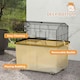image 7 of PawHut Hamster Cage, Two-Tier Gerbil Cage w/ Deep Bottom, Ramp, Food Dish