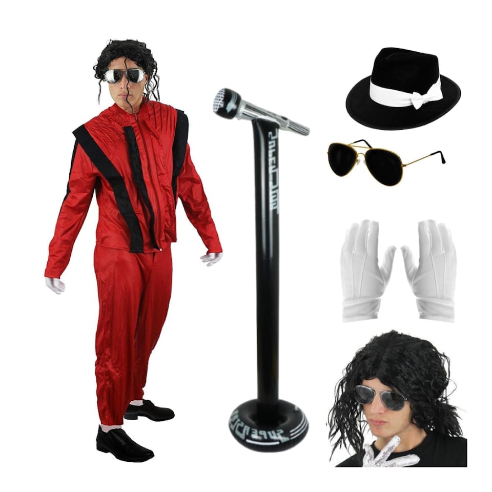 image 1 of Deluxe King of Pop Costume 6 Pcs | Multi | L