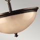 image 4 of Mayflower 3 Light Ceiling Pendant Bronze, E27