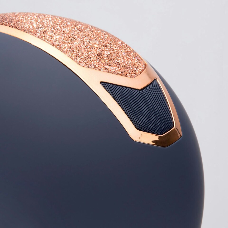 image 1 of Karben Unisex Adult Valentina Riding Hat - Navy/Rose Gold - 59cm - 61cm Blue | 59cm - 61cm