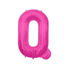 Folat Q Letter Foil Balloon - Magenta - One Size